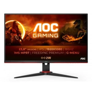 24G2SPAE/BK, Gaming- monitor 60 cm (23.8 pollici), black /rosso , FullHD, A - Foto 1 di 4