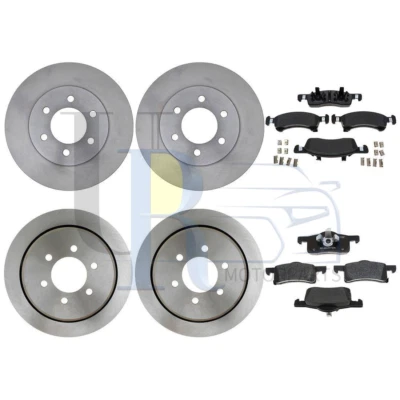 Fits Lincoln Navigator 2003-2006 Front Rear Brake Rotors & Metallic Brake Pads - Image 1 of 4