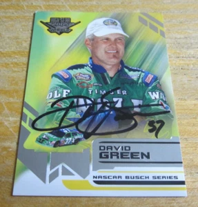 Tarjeta coleccionable David Green Driver 2005 autografiada Wheels High Gear #32 NASCAR - Imagen 1 de 3