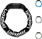 Looxmeer Bike Lock/Heavy Duty Bicycle Lock/High Security Cycling Lock, Chain For