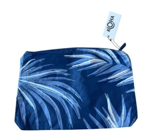 ALOHA travel pouch NWT Hanalei Moon Mid Sway Navy - Picture 1 of 7