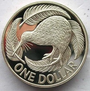 New Zealand 1992 Kiwi Bird Dollar Piedfort Silver Coin,Proof - Picture 1 of 3