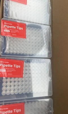 10 X 96pc Universal Sterile Filter Pipette Tips 960 Tips  1000ul Servicebio - Image 1 of 4