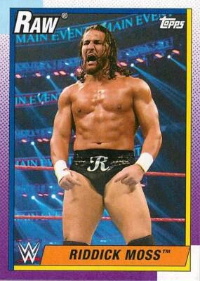 Riddick Moss 36 2021 Topps Heritage WWE RAW - Image 1 of 2