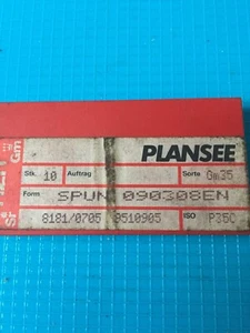 Plansee - 10 nuevas inserciones de giro de carburo SPUN 090308EN GM35 CNC - Imagen 1 de 2