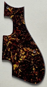 4 Ply Brown Tortoise Pickguard Fit Harmony Rocket H54 H56 Style Guitar Parts - Picture 1 of 6