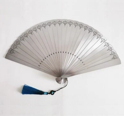 Heavy Titanium Alloy Tactical Folding Fan Martial Arts Portable Kung Fu Tool - Image 1 of 4
