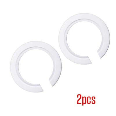 BCART 2Pcs E27 to E14/B22 Lamp Shade Ring Reducer Adapter 42mm to 29mm White Light Fit