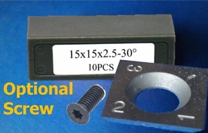 1 X Carbide Tip Insert Cutter 15mm Ci1 Square for Woodturning Chisel Gouge UK - Picture 1 of 23