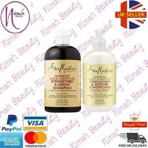 Shea Moisture Jamaican Black Castor Oil Strength Shampoo & Conditioner 13oz Each - Picture 1 of 4