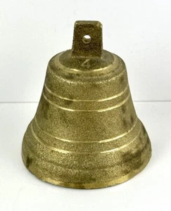 Jolie Ancienne Cloche Dorée en Bronze n°4 - Calèche / Voiture attelage / Vache - Imagen 1 de 10