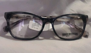 Monturas de gafas True Religion T001 gris azul negro 53-16-140 nuevas con etiquetas precio de venta sugerido por el fabricante 114 USD - Imagen 1 de 3