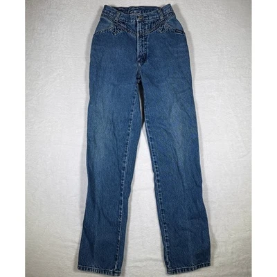 Rockies Jeans 28 Long High Rise Western Cowboy Cut Denim Women's Vintage USA - Image 1 of 4
