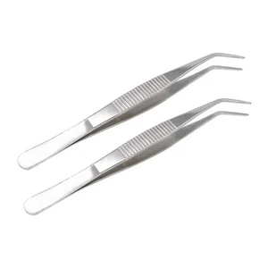 Multi Purpose 2x Stainless Steel Tweezers 5 inch for Industrial work, Gardening - Picture 1 of 8