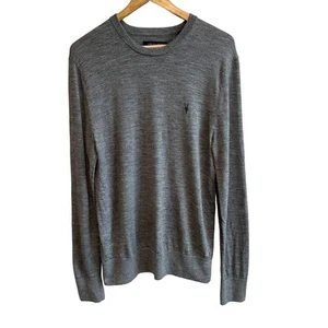 Allsaints Mode Merino Crew Sweater Gray L - Picture 1 of 9