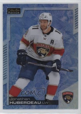 2020-21 O-Pee-Chee Platinum Arctic Freeze /99 Jonathan Huberdeau #20 - Image 1 of 2