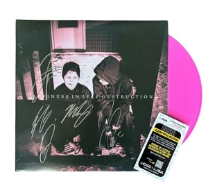 THE PLOT IN YOU SIGNED HAPPINESS IN YOU VINYL LP PLATTE JSA COA Autogramm - Bild 1 von 1