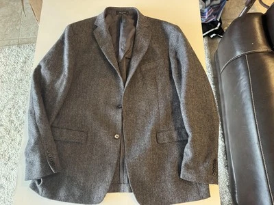 Lauren Ralph Lauren Blazer Mens 44L Wool Herringbone Sport Coat Jacket Classic - Image 1 of 4