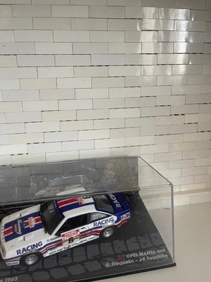 OPEL MANTA 400 RALLY  1983 Modellino Die-cast 1/43 Tour De CORSE con vetrinetta - Immagine 1 di 4