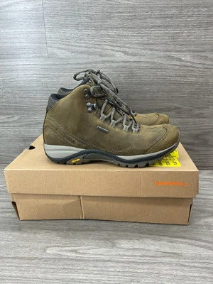 Merrell Siren Traveler 3 Mid WP Boots Womens 8 Brindle Boulder Trail Vibram — 第 1/4 张图片
