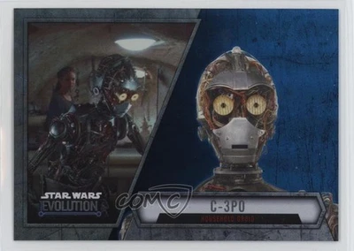 2016 Topps Star Wars Evolution Blue Lightsaber C-3PO Household Droid #71 04iz - Image 1 of 3