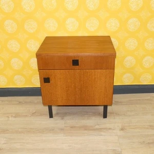 60er Jahre Musterring international Teak Holz Nachtschrank vintage mini Kommode - Bild 1 von 12