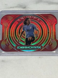 2022/23Panini Obsidian Equinox Electric Etch Red Flood Edinson Cavani /10 - Picture 1 of 8