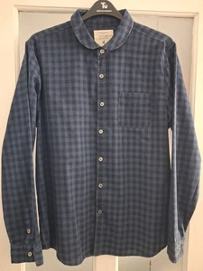 NATIVE YOUTH Men’s Navy Blue Check Flannel Shirt, Size XL, Very Good Condition  - Picture 1 of 8