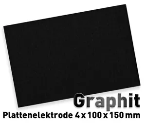Graphitplatte 100 x 150 mm Graphitelektrode Graphit Elektrode Anode Graphitanode - Bild 1 von 1