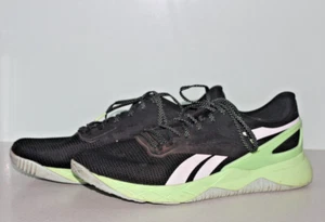 REEBOK Nanoflex TR Sz 13 US Runners Black Green - Picture 1 of 7