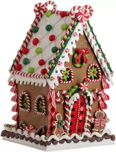 Imports - Multicolored Gingerbread House 13.5" - Picture 1 of 2