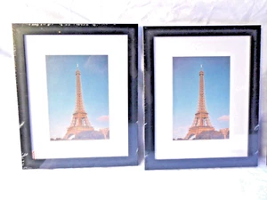 2 EIFFEL TOWER 11"X9" EA IN VINTAGE COLOR PICTURE FRAME - Picture 1 of 3