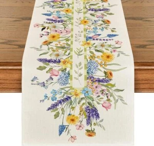 Spring Holiday Kitchen Dining Table Decoration for Home Party Indoor 13x72 Inch - Picture 1 of 24
