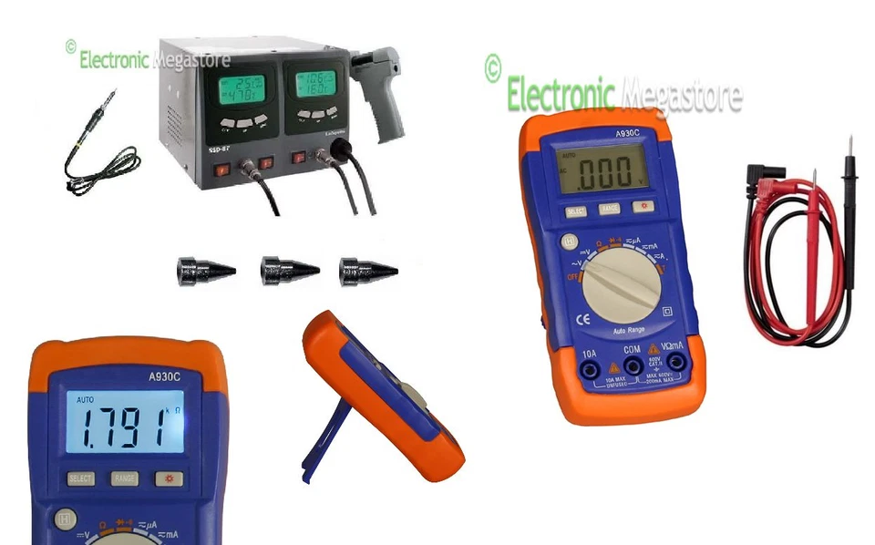 SSD-87 STAZIONE DISSALDANTE SALDANTE DIGITALE OMAGGIO MULTIMETRO AUTO-RANGE - Immagine 1 di 1