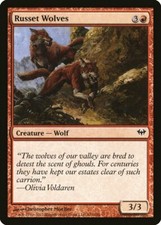 FOIL Russet Wolves | MtG Magic Dark Ascension | English | Near Mint