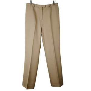 Pendleton Womens Suit Pants Tan Size 10 All Season Wool Flat Front Career Office - Picture 1 of 12