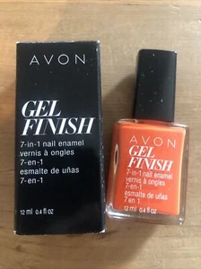 Avon Gel Finish 7-IN-1 Nail Enamel Orange You Crazy NIB - Picture 1 of 4