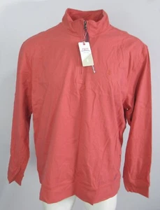 Pullover Izod 1/4 Cremallera Para Hombre Talla 2XL Agua Salada Relajado Clásicos Rojo Mineral - Imagen 1 de 8