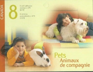 2004 - #2060a BK297 Booklet - Canada - Pets : Cats Rabbits Dogs Fish  cv$10 - Picture 1 of 2