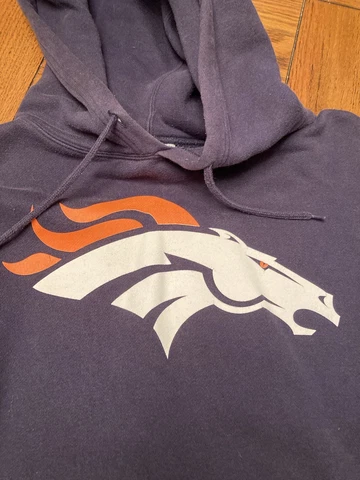 Denver Broncos Reebok NFL Hooded Sweatshirt Men’s Medium Cover