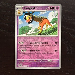 Farigiraf 084/167 Pokemon Twilight Masquerade SV06 Reverse Holo Uncommon NM - Picture 1 of 2