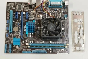 ASUS M5A78L-M AM3 GAMING MOTHERBOARD, AMD Phenom II 965 3.4GHz 4GB RAM CPU #MBD1 - Picture 1 of 7