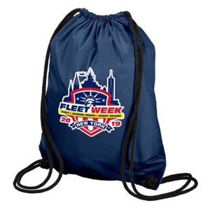 MCM Carolina Sewn Bag and Leather Co. Fleet Week NY 2019 Cinch Bag NWT - Picture 1 of 2