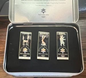 Olympics 2002 Salt Lake Pins Limited Edition Powder, Coal, + Copper! - Picture 1 of 8