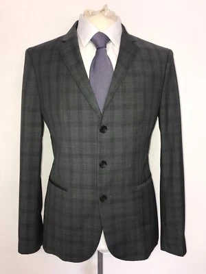 HUGO BOSS - Mens Slim Fit GREY WOOL SUIT - 38 Reg - W32 L32 - GORGEOUS - Image 1 of 4