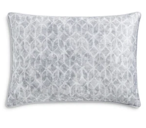 Hudson Park Collection - Diffused Geo Standard Pillow Sham ~GreyBlue🖤 - Picture 1 of 4