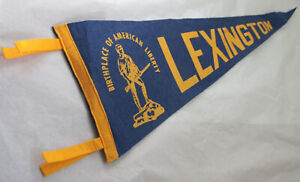 Vintage Lexington Pennant Birthplace of American Liberty - American Knitwear Mfr
