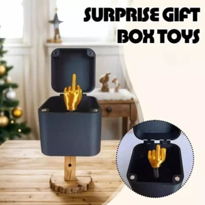 Middle Finger In A Box Funny Surprise Box Pop up Christmas Novelty Fun Gifts ZQ - Picture 1 of 28