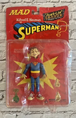 Figura DC Direct Mad Magazine Alfred E Neuman como Superman 6" PAQUETE DAÑADO Foto 1 de 4