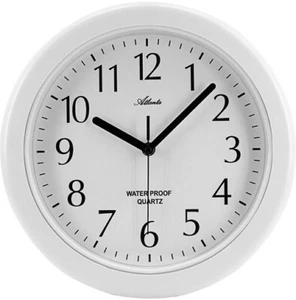 Horloge murale contemporaine Atlanta blanche à pile - 459-0 - Picture 1 of 1